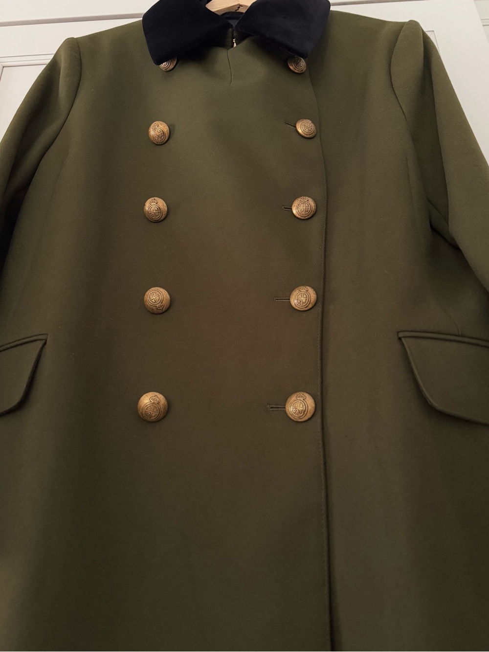 Burberry London "Kelson" Double-Breasted Military Coat - Women’s Large NWOT - Picture 6 of 11
